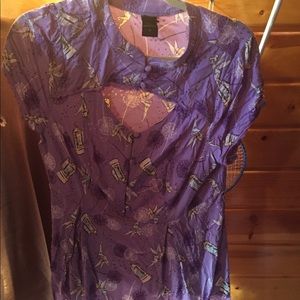 Torrid Disney Peter Pan/Tinkerbell mandarin collar